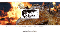 Desktop Screenshot of canesbarandgrill.com